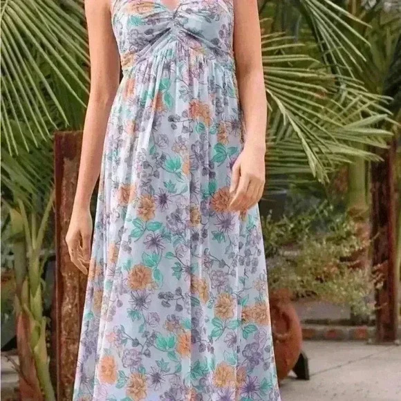 Bohemian, hippie Mystree floral maxi dress size M New sun/ wedding guest dress - Picture 2 of 8